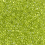 SB18-143:  Miyuki 1.8mm Square Bead Transparent Chartreuse 
