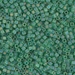 SB18-146FR:  Miyuki 1.8mm Square Bead Matte Transparent Green AB - SB18-146FR*