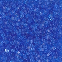 SB18-150:  Miyuki 1.8mm Square Bead Transparent Sapphire 