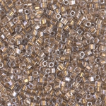 SB18-234:  Miyuki 1.8mm Square Bead Sparkling Metallic Gold Lined Crystal 