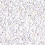 SB18-471:  Miyuki 1.8mm Square Beads White Pearl AB (was SB18-402R) 