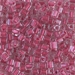 SB3-2603:  Miyuki 3mm Square Bead Sparkling Rose Lined Crystal - SB3-2603*