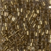 SB3-955:  Miyuki 3mm Square Bead 24kt Gold Lined Pale Gray - SB3-955*