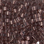 SB3-978:  Miyuki 3mm Square Bead Copper Lined Pale Amethyst 