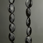 SP-0119: 15x20mm Black Onyx Faceted Flat Oval 