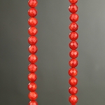 SP-0134: 8mm Red Bamboo Coral Faceted 