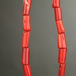 SP-0138: 8x18-12x20mm Red Bamboo Coral Tube 