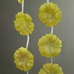 SP-0153: 30mm Olive Jade Flower 