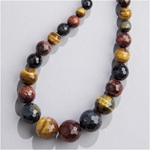 SP-TEM-GRD: 10-20mm Tigers Eye Graduated Faceted Multi-Color 