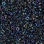 SPR3-455:  Miyuki 3mm Spacer Bead Metallic Variegated Blue Iris 