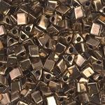 STR5-457:  Miyuki 5/0 Sharp Triangle Metallic Dark Bronze 
