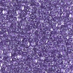 TR10-1531:  Miyuki 10/0 Triangle Sparkling Purple Lined Crystal 