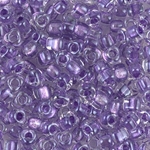 TR5-1531:  Miyuki 5/0 Triangle Sparkling Purple Lined Crystal 