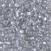 TR8-1105:  Miyuki 8/0 Triangle Sparkling Silver Gray Lined Crystal approx 250 grams - TR8-1105
