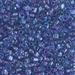 TR8-1827:  Miyuki 8/0 Triangle Sparkling Purple Lined Aqua Luster - TR8-1827*